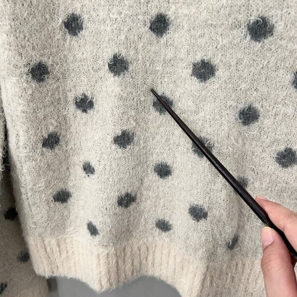 B6 Anthropologie Moth Wool Blend Sweater Womens Large Normcore - Picture 5 of 8